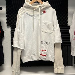Very rare Maison Mihara Yasuhiro ready to wear collection shirt hoodie hybrid